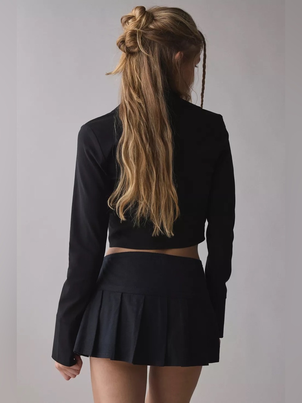 BDG Shaina Belted Linen Micro Mini Skort - Picture 2 of 6